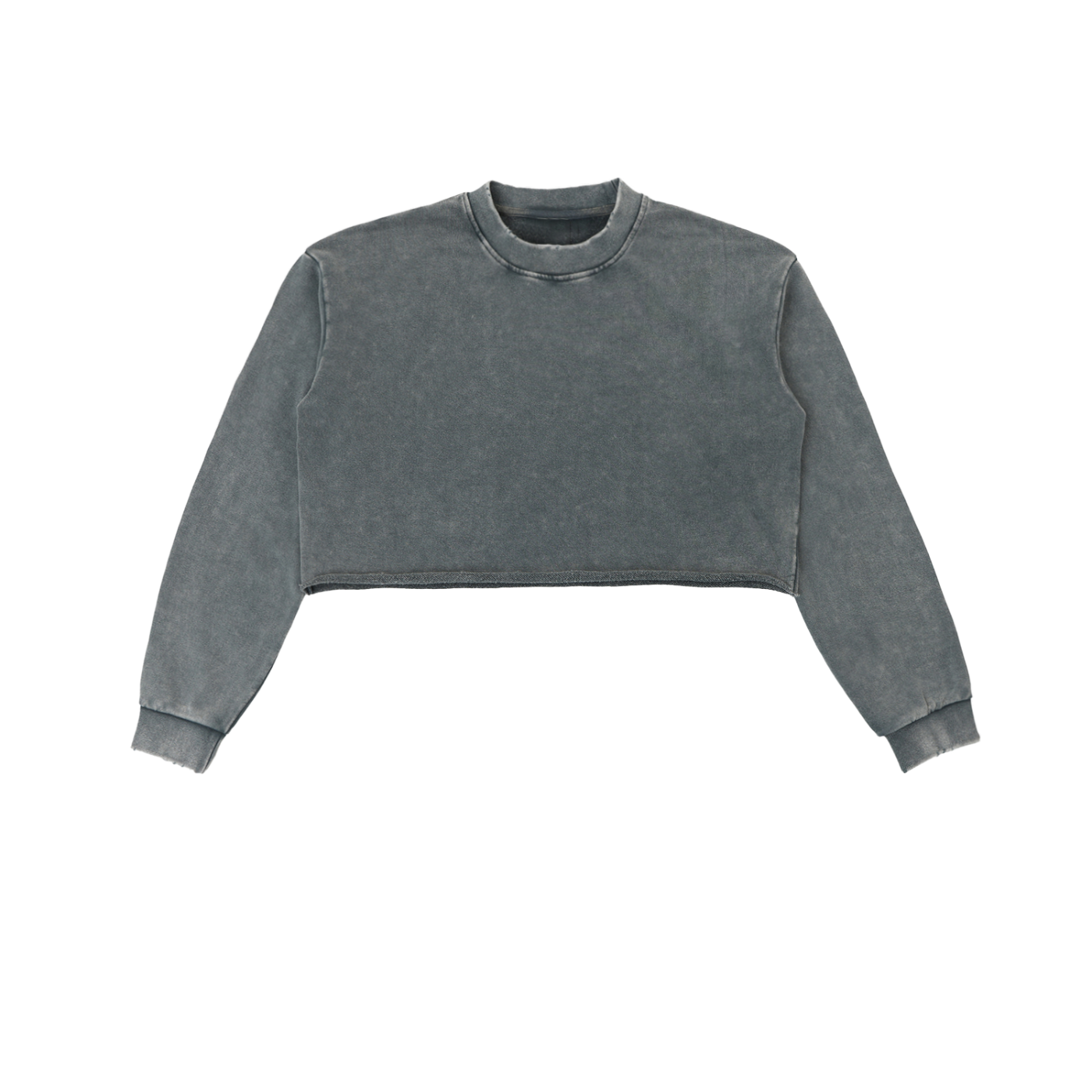 offtheCUFF. washed raw-edge cropped sweatshirt