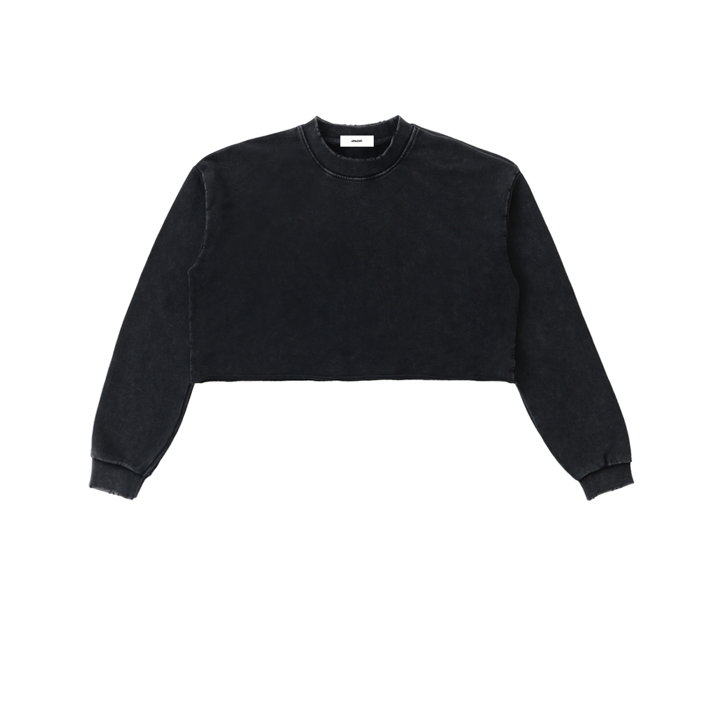 offtheCUFF. washed raw-edge cropped sweatshirt