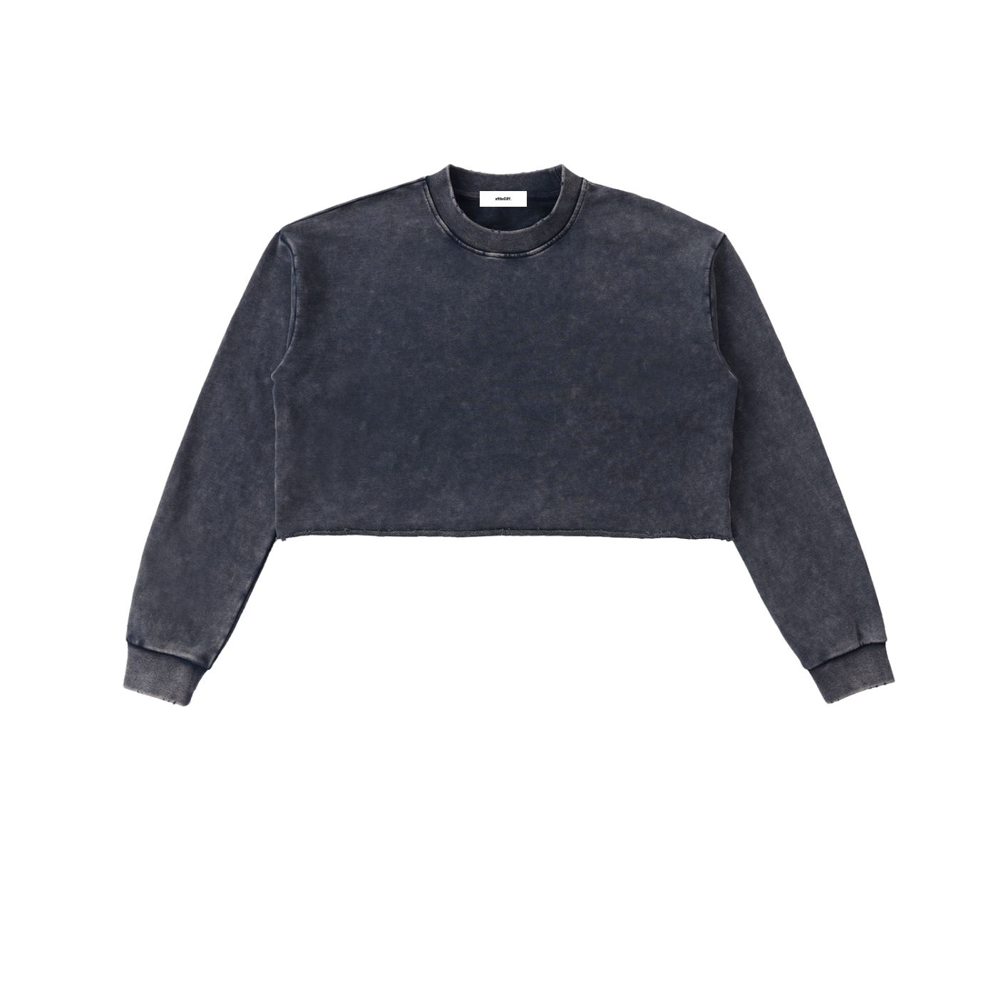 offtheCUFF. washed raw-edge cropped sweatshirt