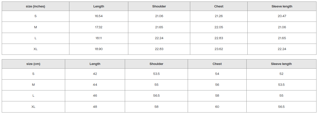 Size Guide