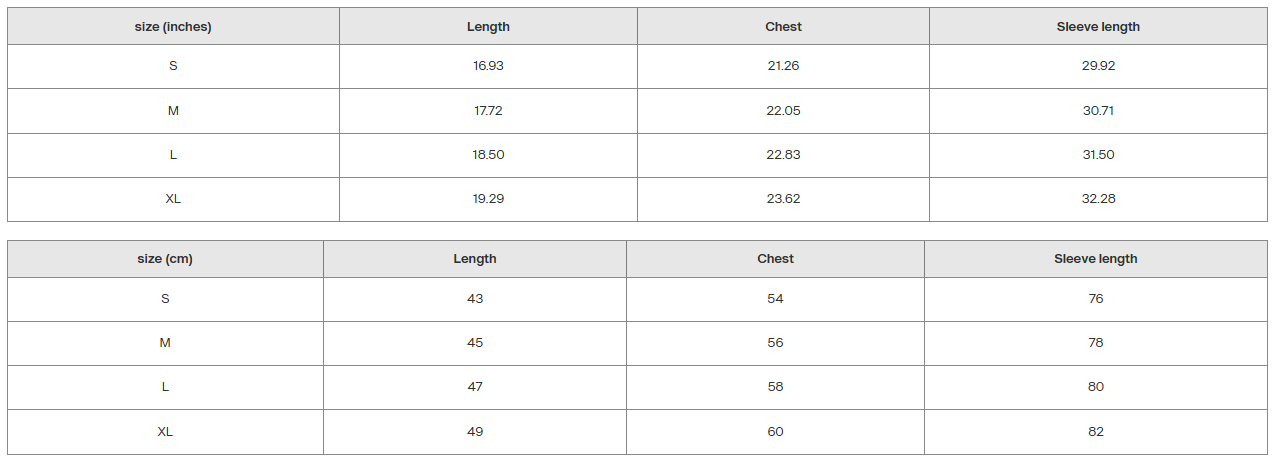 Size Guide
