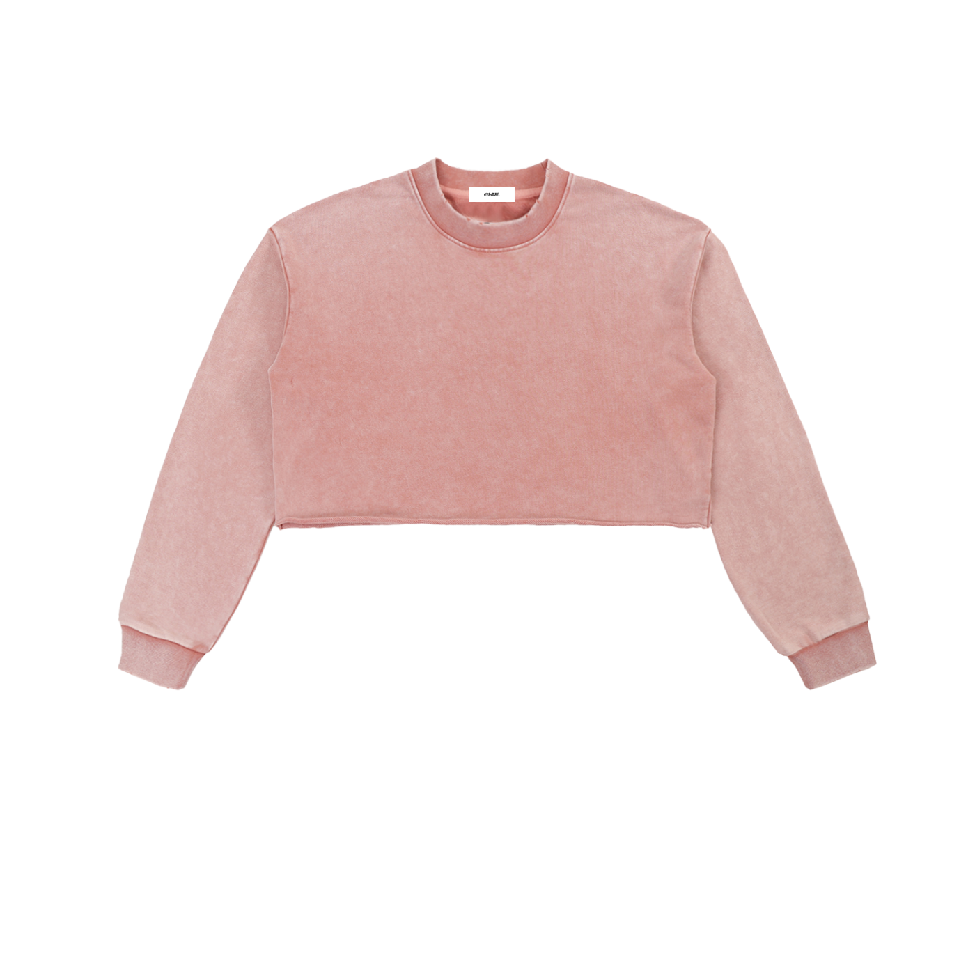offtheCUFF. washed raw-edge cropped sweatshirt
