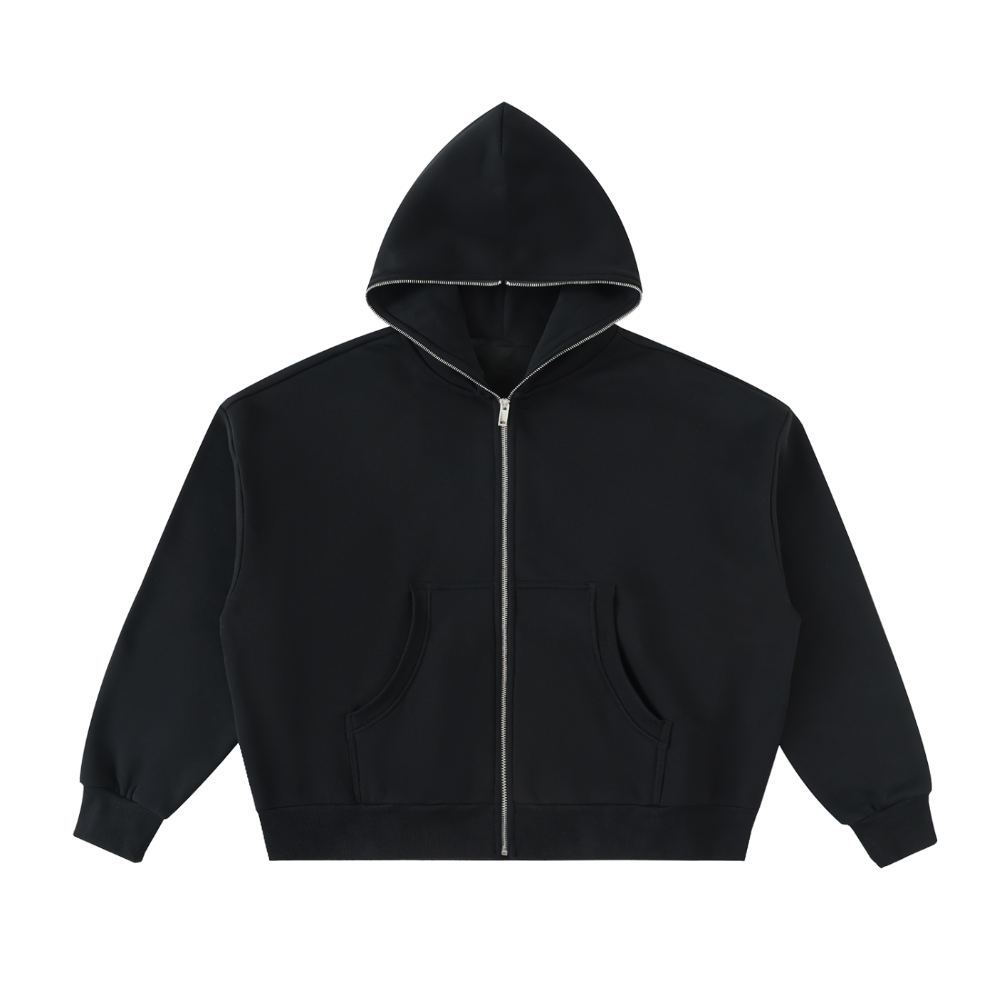 offtheCUFF. fleeced full-zip boxy hoodie