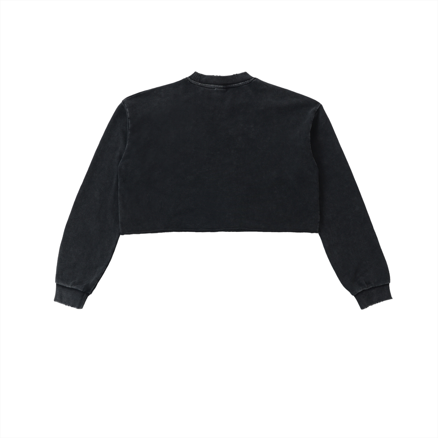 offtheCUFF. washed raw-edge cropped sweatshirt