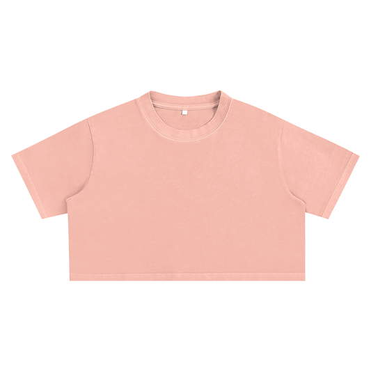 offtheCUFF. washed crop top