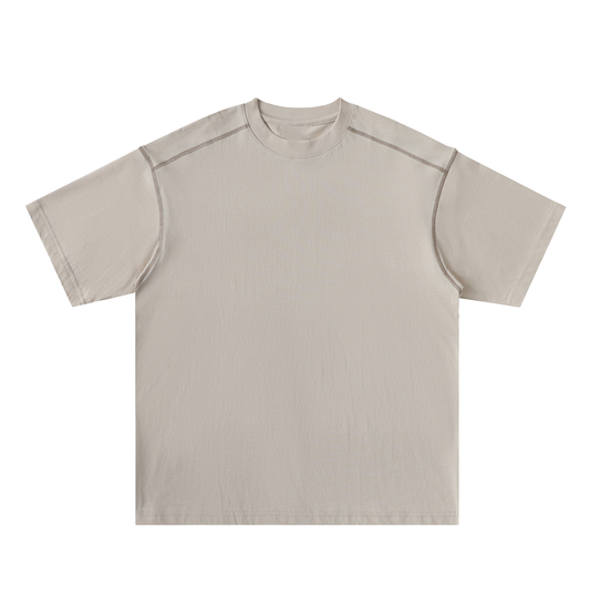 offtheCUFF. oversized contrast-stitched cotton tee
